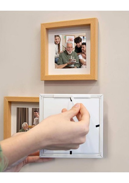 Yapışkanlı Sök Tak Paspartulu Pola Çerçeveler - 3'lü Paket fiyatları