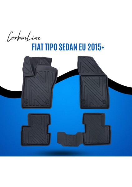 Fıat Tıpo Sedan Eu 2015+ 3D Carbonline Araca Özel Paspas