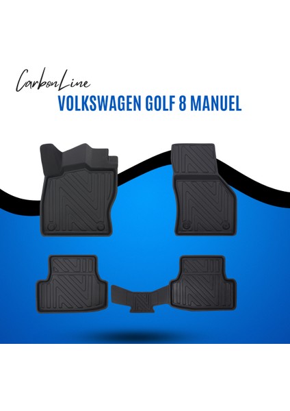 Volkswagen Golf 8 Manuel 3D Carbonline Araca Özel Paspas