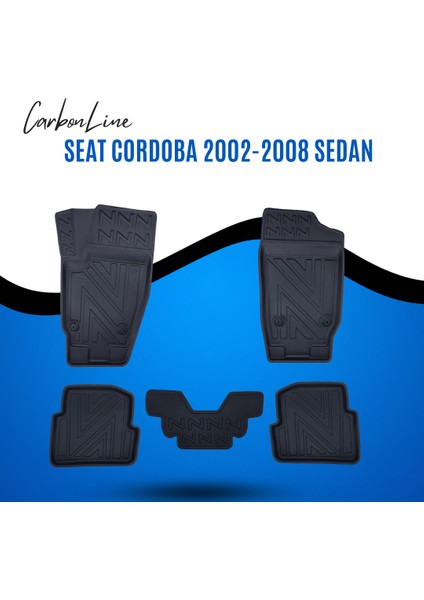 Seat Cordoba 2002-2008 Sedan 3D Carbonline Araca Özel Paspas