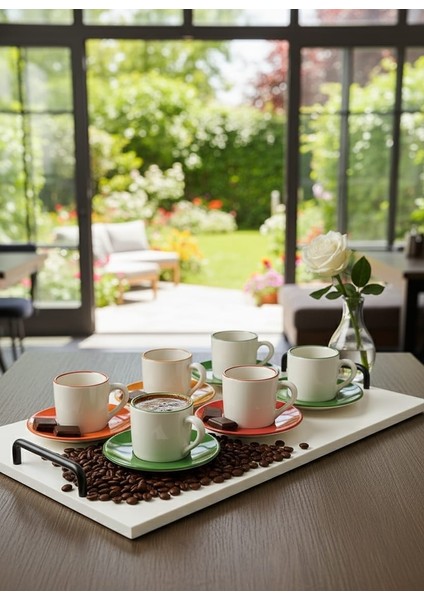 |hazem Home| Rengarenk Lüx 12 Parça Fincan Takımı modelleri