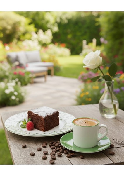 |hazem Home| Rengarenk Lüx 12 Parça Fincan Takımı