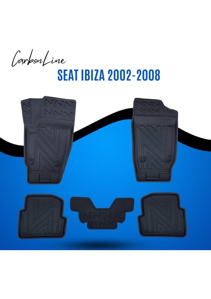 Seat Ibıza 2002-2008 3D Carbonline Araca Özel Paspas