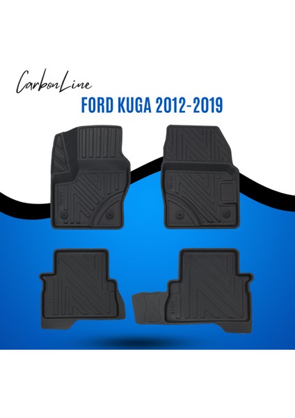 Ford Kuga 2012-2019 3D Carbonline Araca Özel Paspas