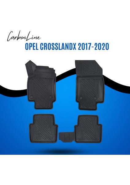 Opel Crosslandx 2017-2020 3D Carbonline Araca Özel Paspas