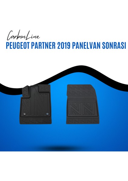 Peugeot Partner 2019 Panelvan Sonrası 3D Carbonline Araca Özel Paspas