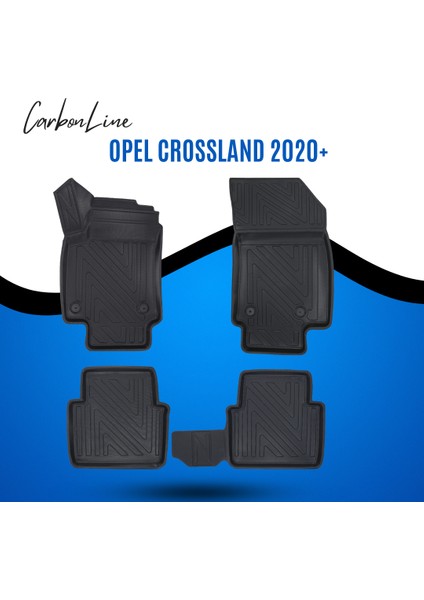 Opel Crossland 2020+ 3D Carbonline Araca Özel Paspas