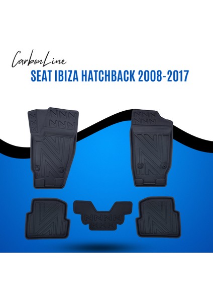 Seat Ibıza Hatchback 2008-2017 3D Carbonline Araca Özel Paspas