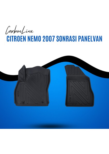 Cıtroen Nemo Panelvan 2007 Sonrası 3D Carbonline Araca Özel Paspas