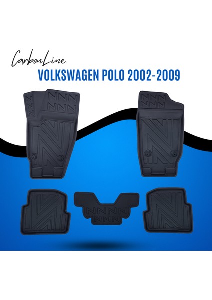 Volkswagen Polo 2002-2009 3D Carbonline Araca Özel Paspas