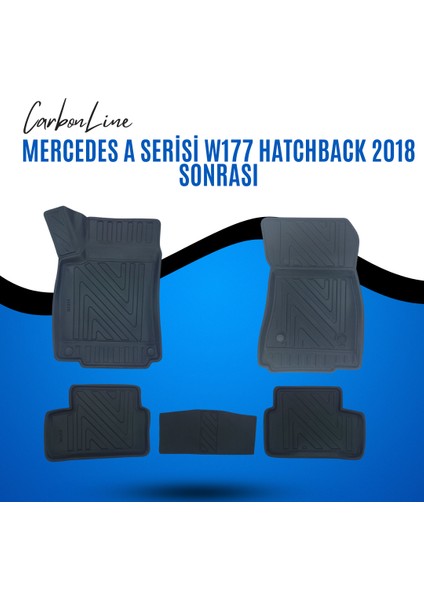 Mercedes-Benz A Serisi W177 Hatchback 2018 Sonrası 3D Carbonline Araca Özel Paspas