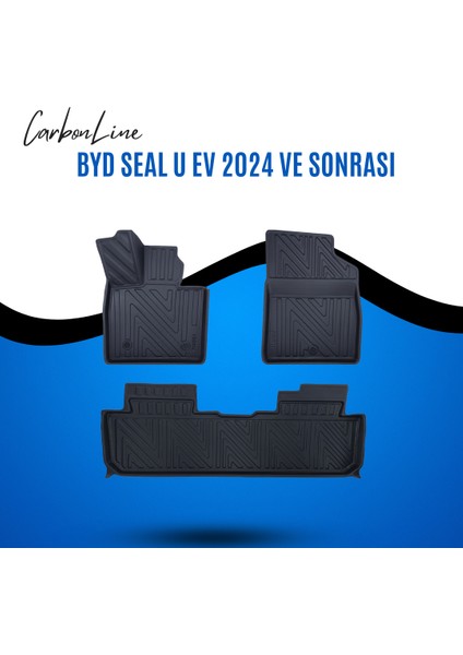 Byd Seal U Ev 2024 ve Sonrası 3D Carbonline Araca Özel Paspas