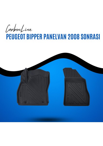 Peugeot Bıpper Panelvan 2008 Sonrası 3D Carbonline Araca Özel Paspas