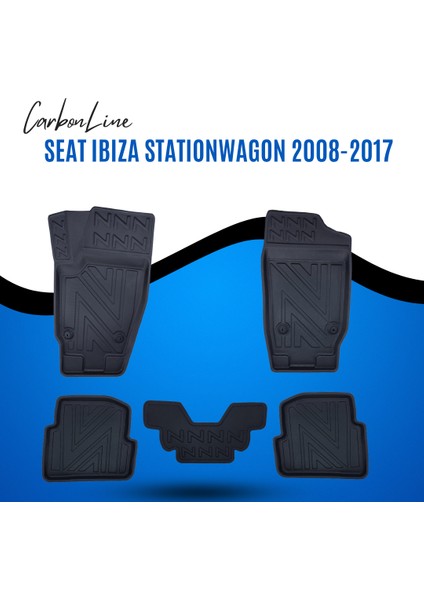 Seat Ibıza Statıonwagon 2008-2017 3D Carbonline Araca Özel Paspas