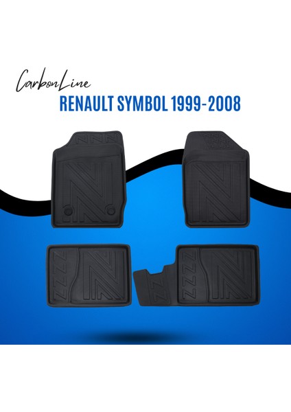 Renault Symbol 1999-2008 3D Carbonline Araca Özel Paspas