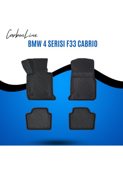 Bmw 4 Serısı F33 Cabrıo 3D Carbonline Araca Özel Paspas