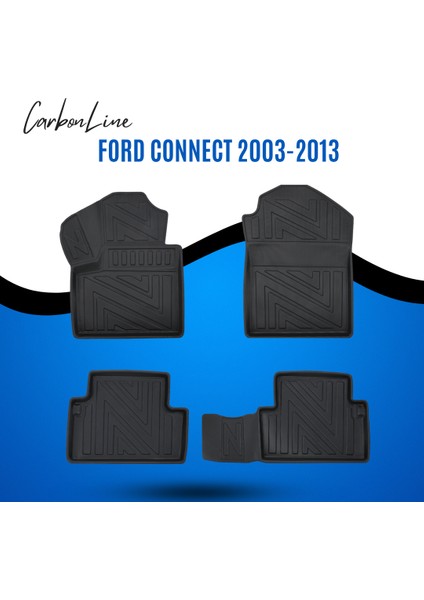 Ford Connect 2003-2013 3D Carbonline Araca Özel Paspas