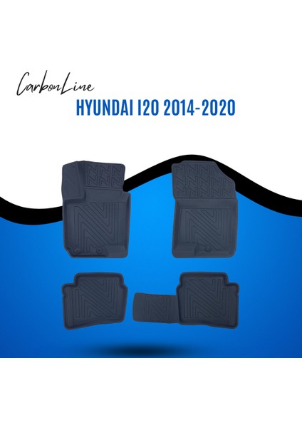 Hyundaı I20 2014-2020 3D Carbonline Araca Özel Paspas