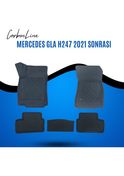 Mercedes-Benz Gla H247 2021 Sonrası 3D Carbonline Araca Özel Paspas