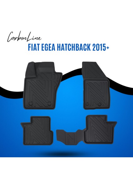 Fıat Egea Hatchback 2015+ 3D Carbonline Araca Özel Paspas