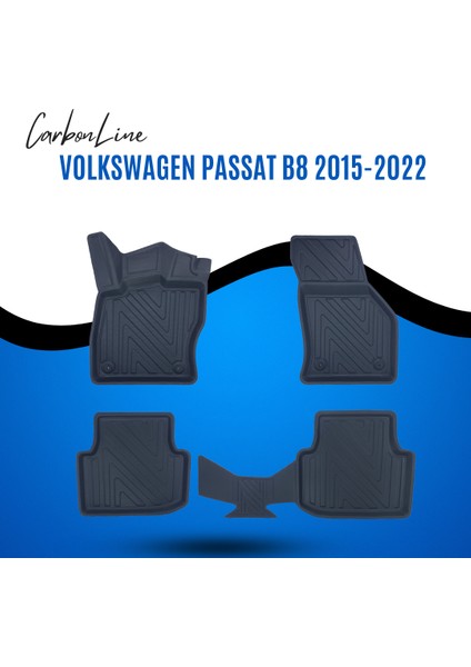 Volkswagen Passat B8 2015-2022 3D Carbonline Araca Özel Paspas