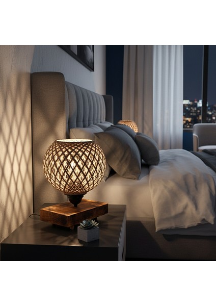 Iskandinav Tarzı Ahşap Abajur, Minimalist Gece Lambası, Şık, Doğal Tasarım, Dekoratif Aydınlatma fiyatları