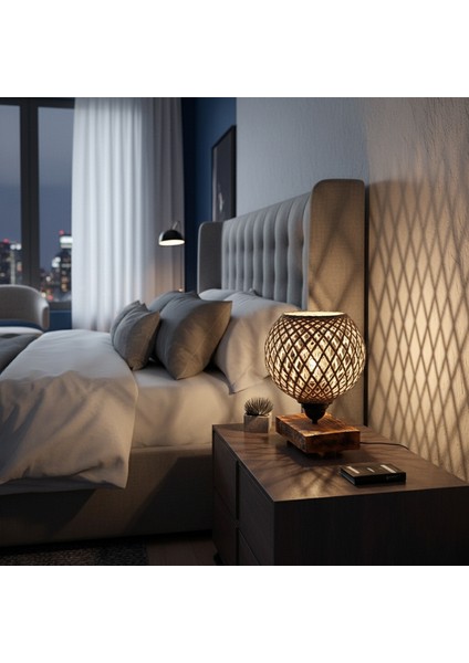 Iskandinav Tarzı Ahşap Abajur, Minimalist Gece Lambası, Şık, Doğal Tasarım, Dekoratif Aydınlatma modelleri