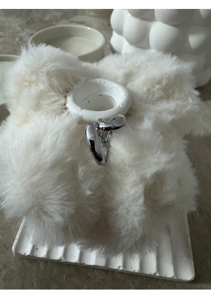 Sarmal Asimetrik Silver Yüzük fırsatları