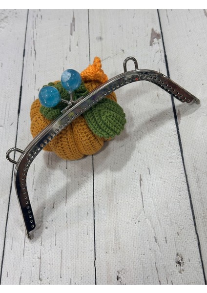 Çanta ve Cüzdan Klips Boncuklu Model Gümüş 23 cm