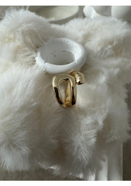Sarmal Asimetrik Gold Yüzük fiyatları