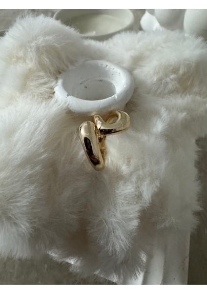 Sarmal Asimetrik Gold Yüzük fırsatları