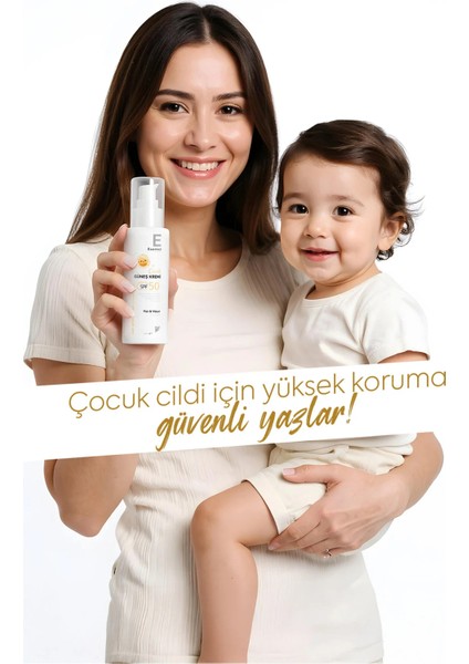 Çocuk Güneş Kremi Spf 50+ – Hassas Ciltler Için Suya Dayanıklı Yüksek Koruma indirimleri