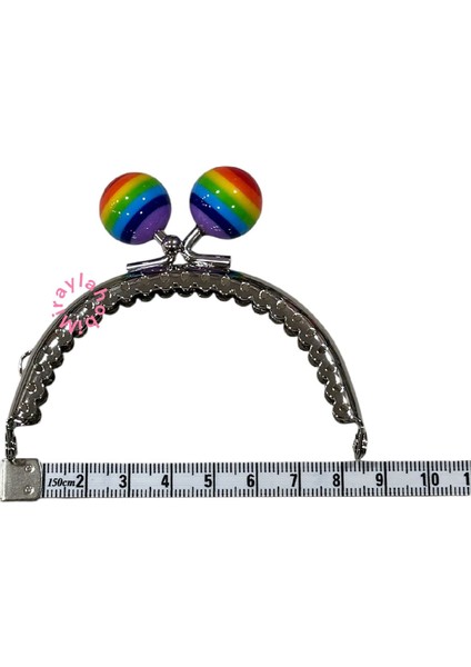 Çanta ve Cüzdan Klipsi Gökkuşağı Boncuklu 10,5 cm fiyatları