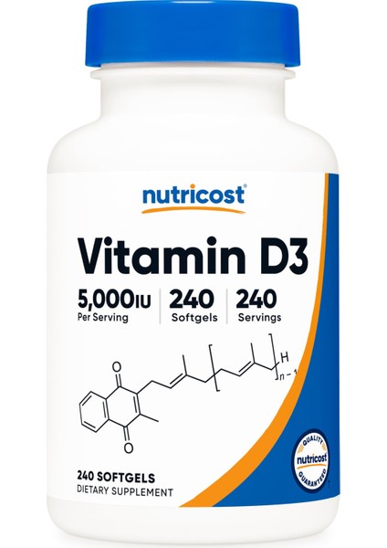 cost Vitamin D3 5,000 Iu 240 Softgels