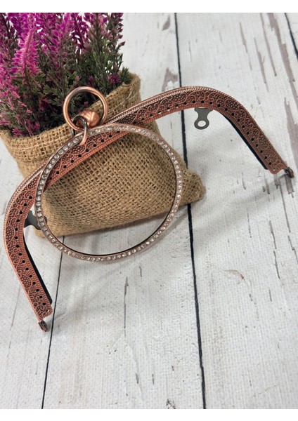 Çanta ve Cüzdan Klips Taşlı Halkalı Model 18.5 cm
