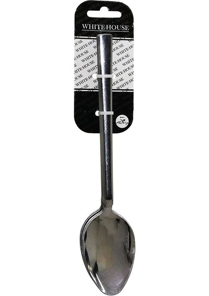 6 Parça Eko Çubuk Sade Metal Yemek Kaşık 2mm (5047)