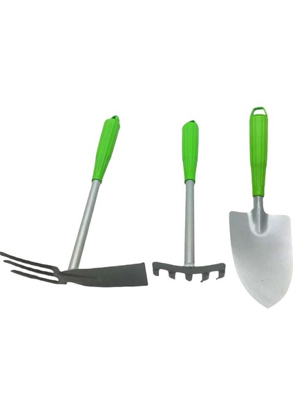 3 Parça Metal Çapa Bahçe Seti (5047)