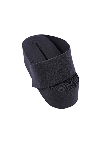 Siyah - 3cm Paça Lastik Geniş 10MT. (5047)