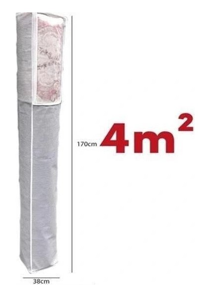 Pencereli Halı Hurcu Toz Geçirmez Sağlam Dayanıklı Hurç Organizer 6m² (5047) fırsatları