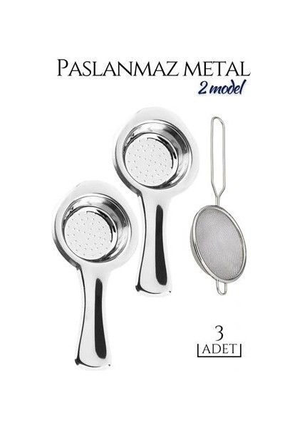 3 Lü Set Metal Çay Süzgeci Cabrera Design fiyatları