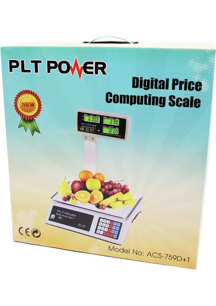 40KG Kafalı Dijital Terazi ACS-759D+T (5047)