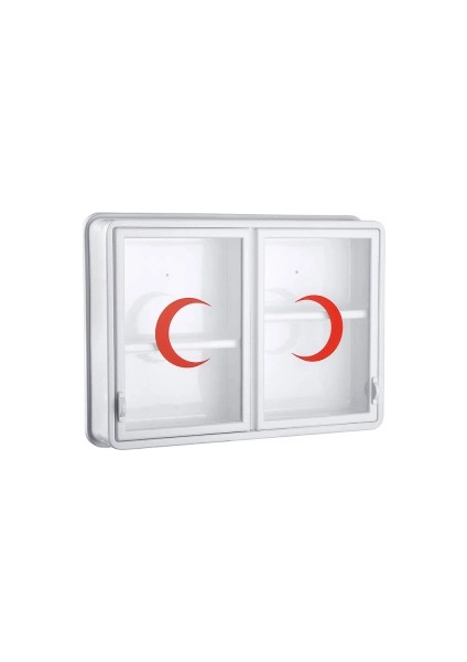 Cam 2 Kapaklı Ecza Dolabı 35X49X10 cm (5047)