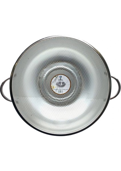 Metal Kulplu Çelik Tel Sepet Süzgeç 29CM (5047)