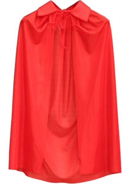 Kırmızı Renk Yakalı Pelerin Çocuk Boy 90 cm (5047) fiyatları