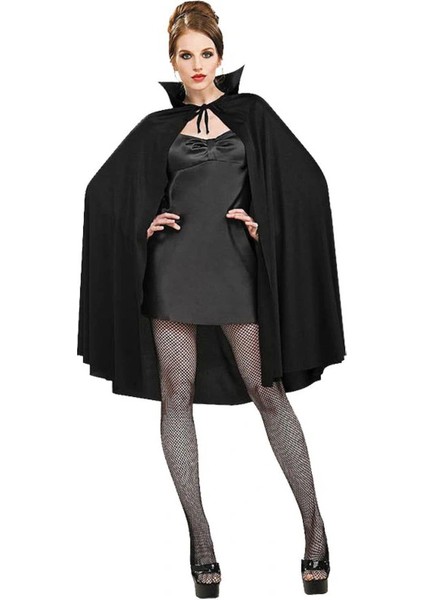 Siyah Renk Yakalı Halloween Pelerini 90 cm (5047) fiyatları