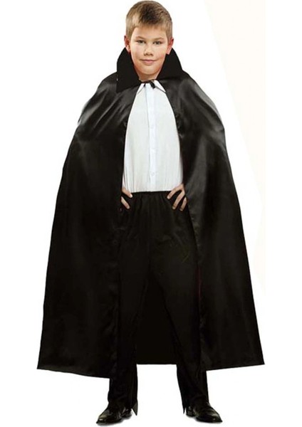 Siyah Renk Yakalı Halloween Pelerini 90 cm (5047) modelleri