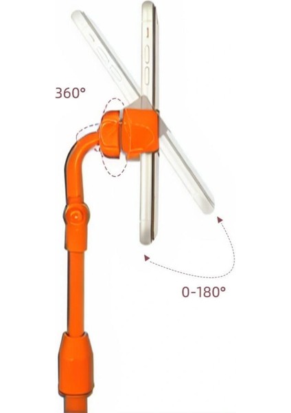 Masa Üstü Tablet ve Telefon Tutucu Plastik Aparat Turuncu Telefon Standı (5047) indirimleri