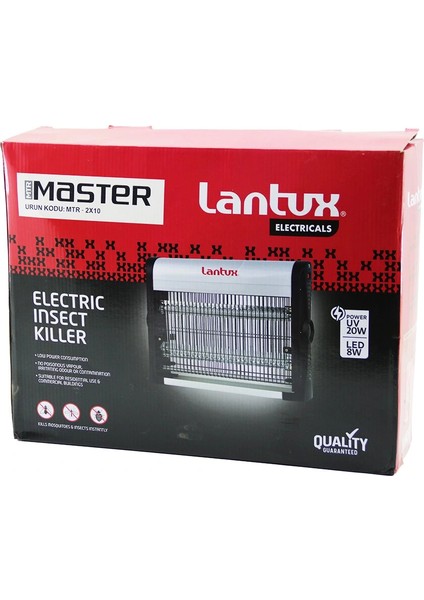 MTR-2X10 LXIK-210 Power Uv - 20W Sinek Öldürücü Cız Cihazı Makine 2X10W LED 8W - 60M2 (5047)