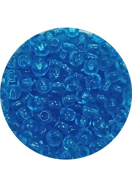 Dökme Cam Kum Boncuk (8/0) 3 mm - 20 Gram - Şeffaf Deniz Mavi - BNC180 fiyatları