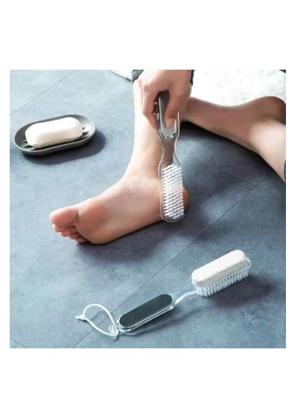 4 Step Pedicure Paddle BZD-228 4ın1 Fırçalı Topuk Taşı (5047)
